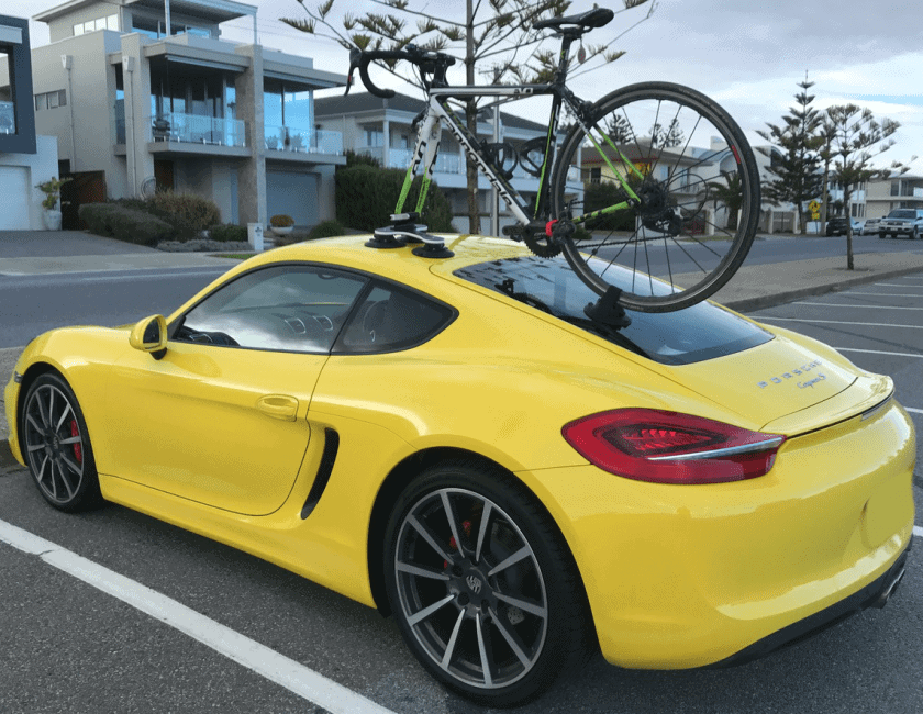 Porsche Cayman S 981 Bike Rack Part 1 SeaSucker Down Under